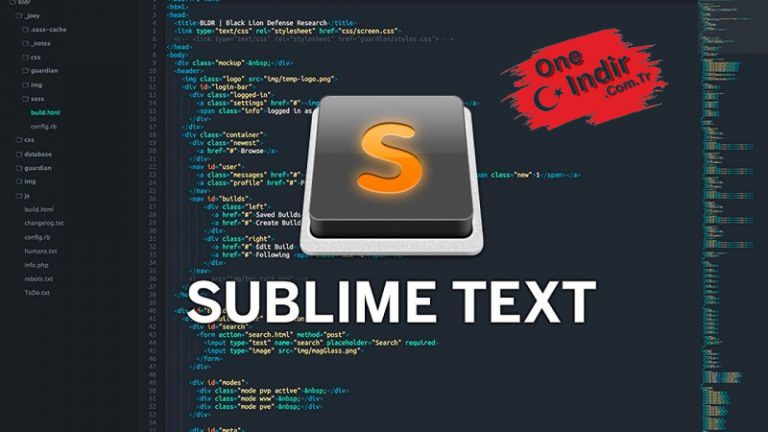 Sublime Text 3 Indir