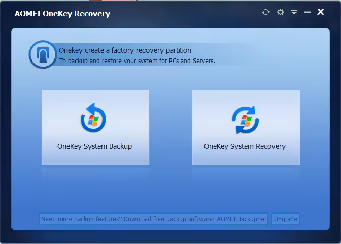 AOMEI OneKey Recovery