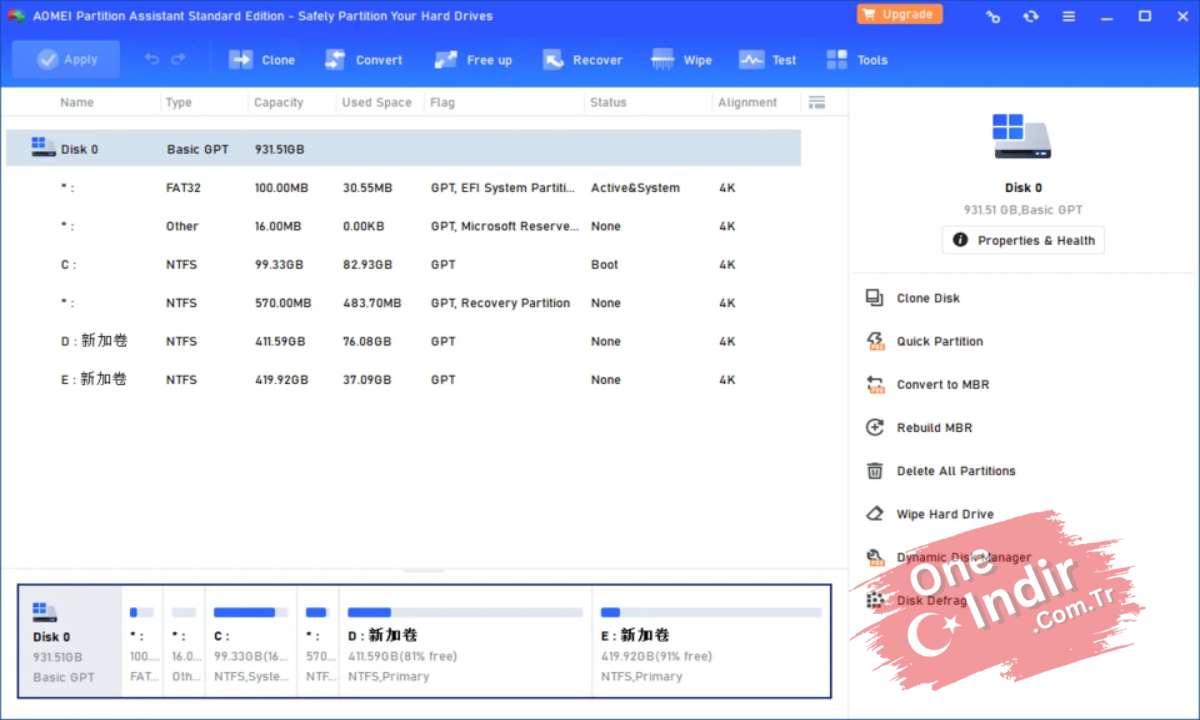 AOMEI Partition Assistant Full Indir