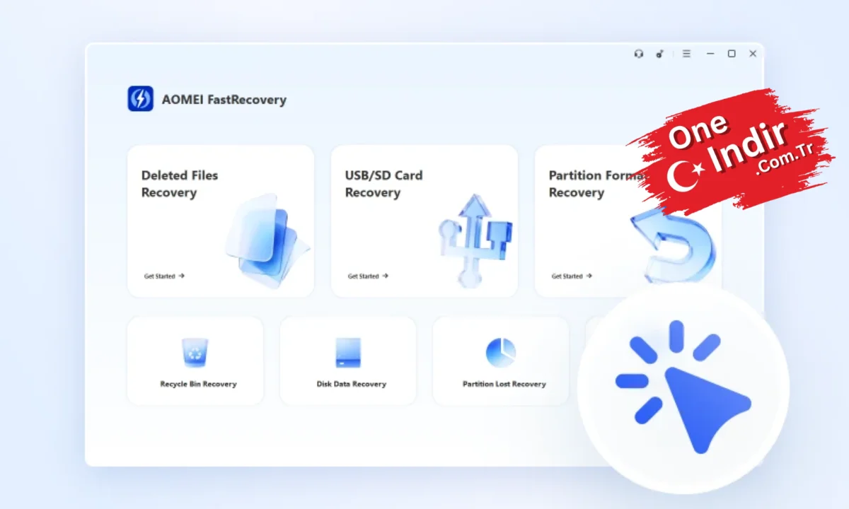 AOMEI Fast Recovery PC Türkçe