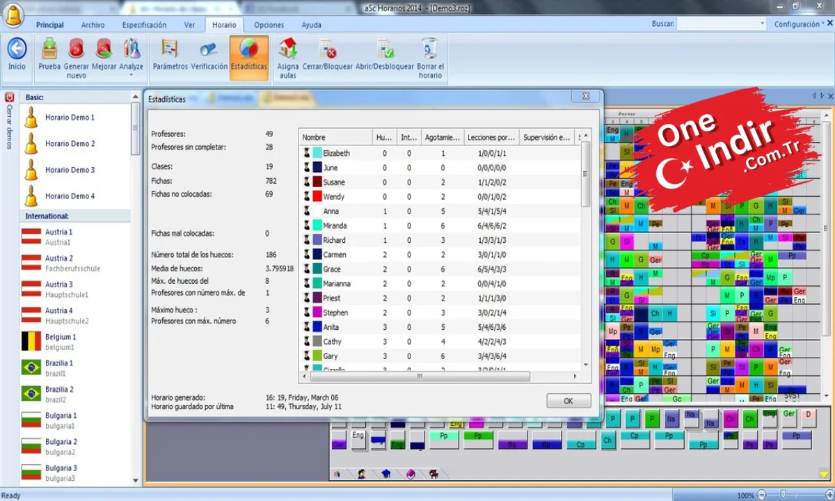 ASC Timetables PC Türkçe