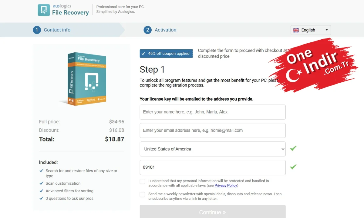 Auslogics File Recovery Pro PC Türkçe