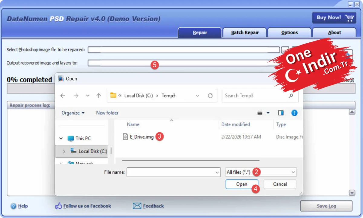 DataNumen PSD Repair PC Türkçe