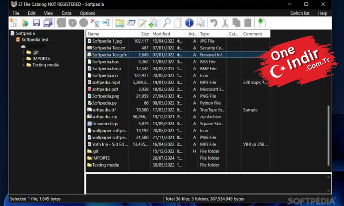 EF File Catalog PC Türkçe