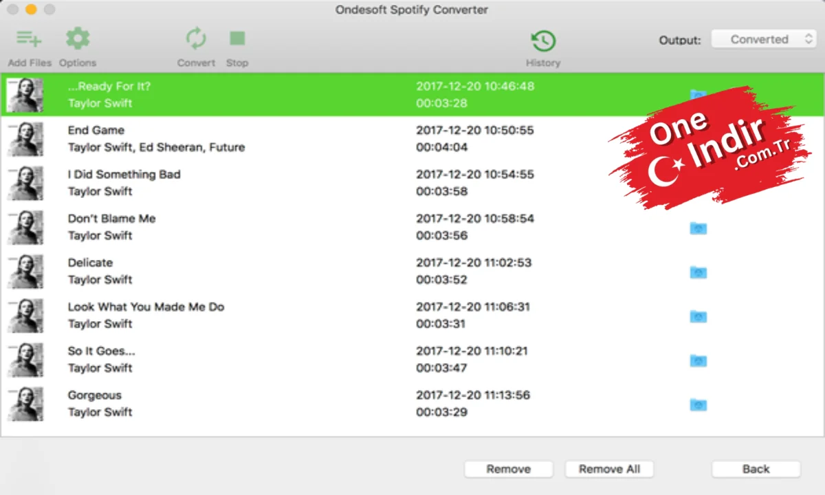 Ondesoft Spotify Converter PC Türkçe