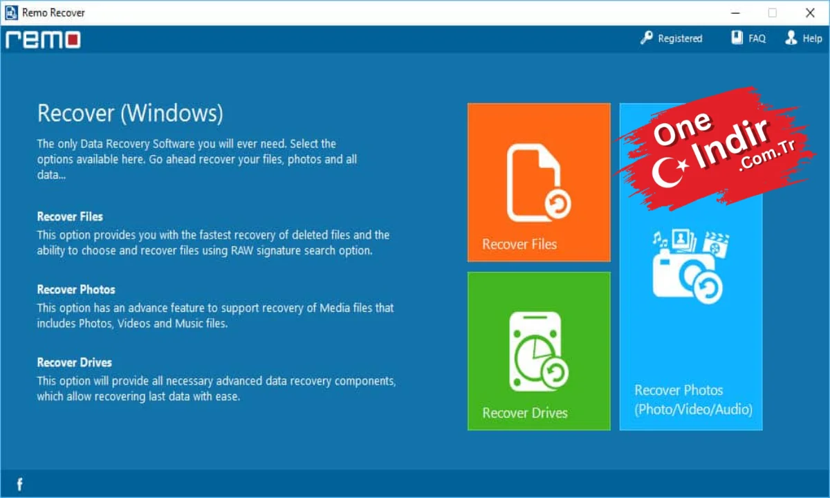 Remo Recover Windows PC Türkçe
