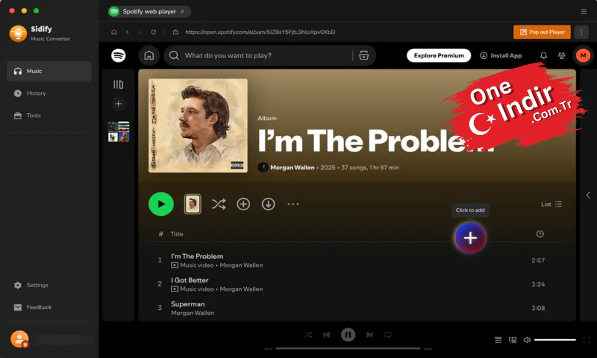 Sidify Music Converter 3 PC Türkçe