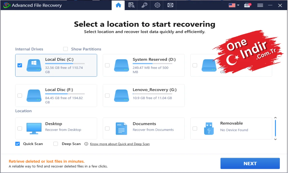 Systweak Data Recovery PC Türkçe
