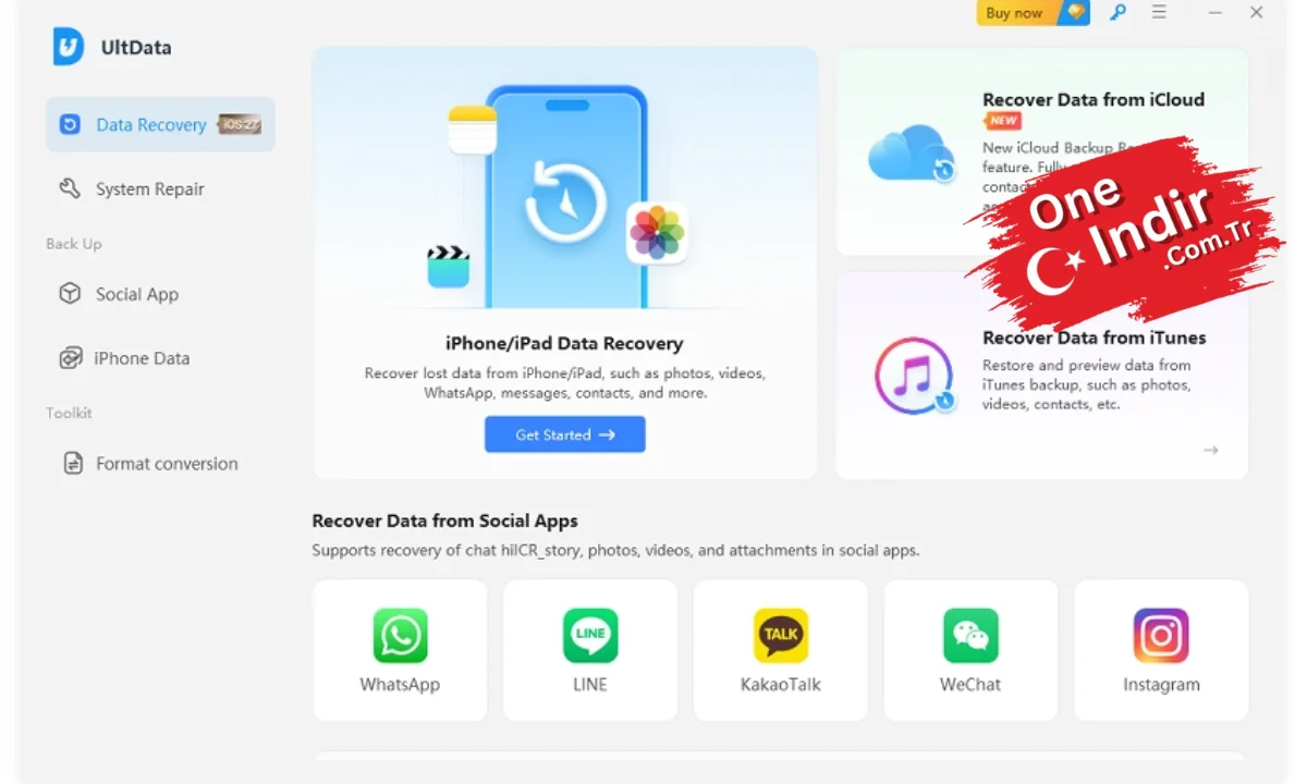 UltData for iOS PC Türkçe