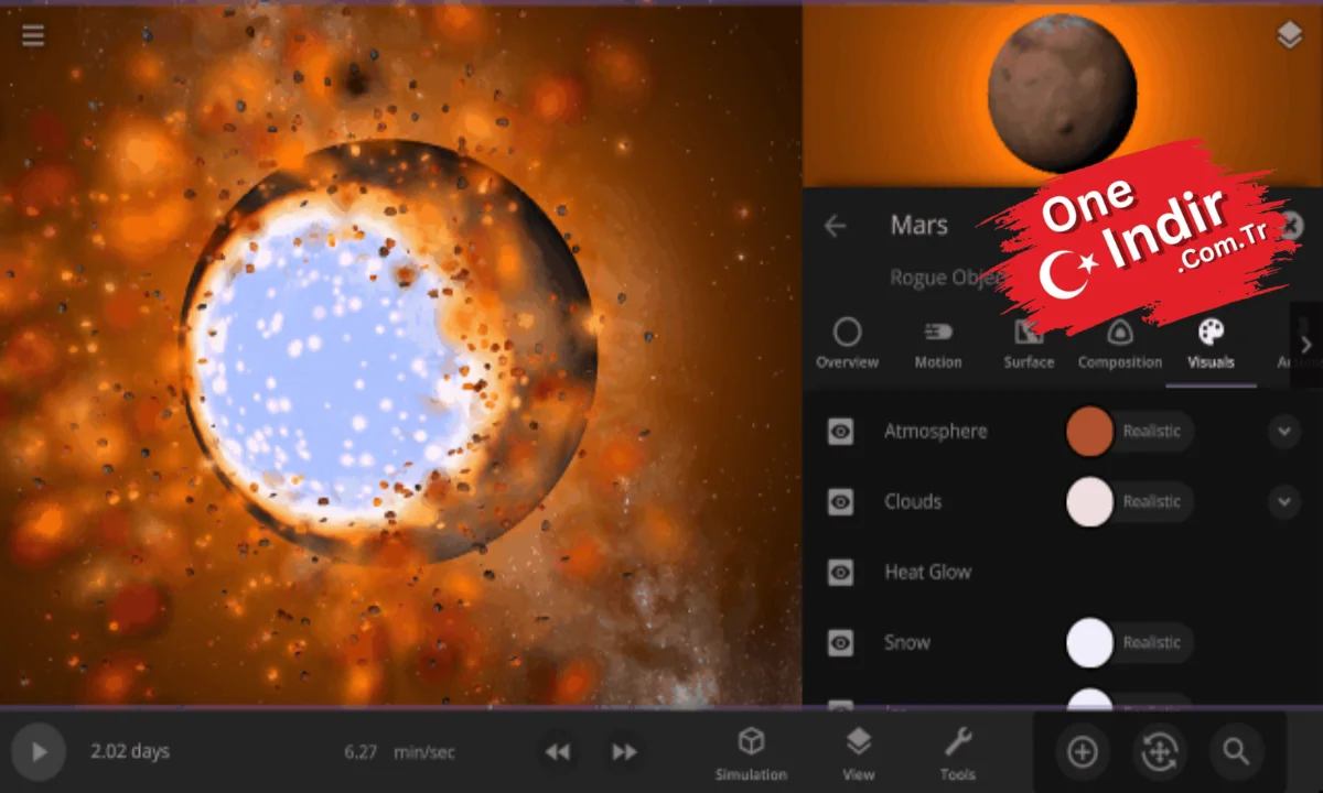 Universe Sandbox Winds of Change PC Türkçe