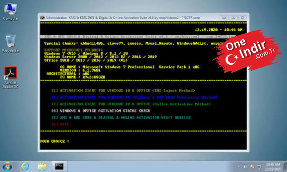 KMS 2038 Digital Online Activation Suite PC Türkçe