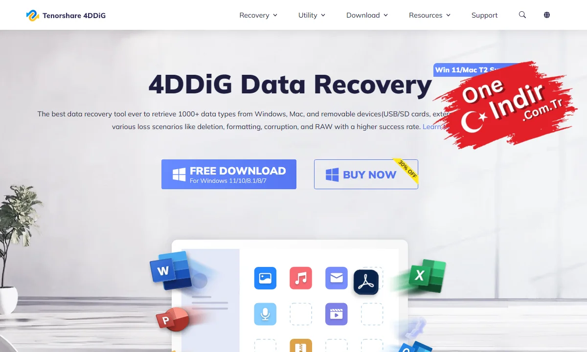 Tenorshare 4DDig PC Türkçe